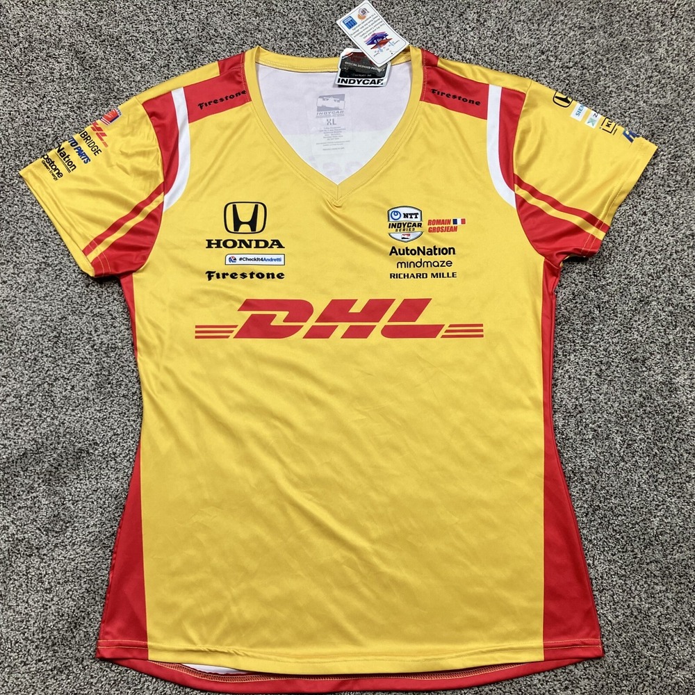 IndyCar Jersey Size‎ Large Romain Grosjean #28 Official Merchandise DHL USA Made